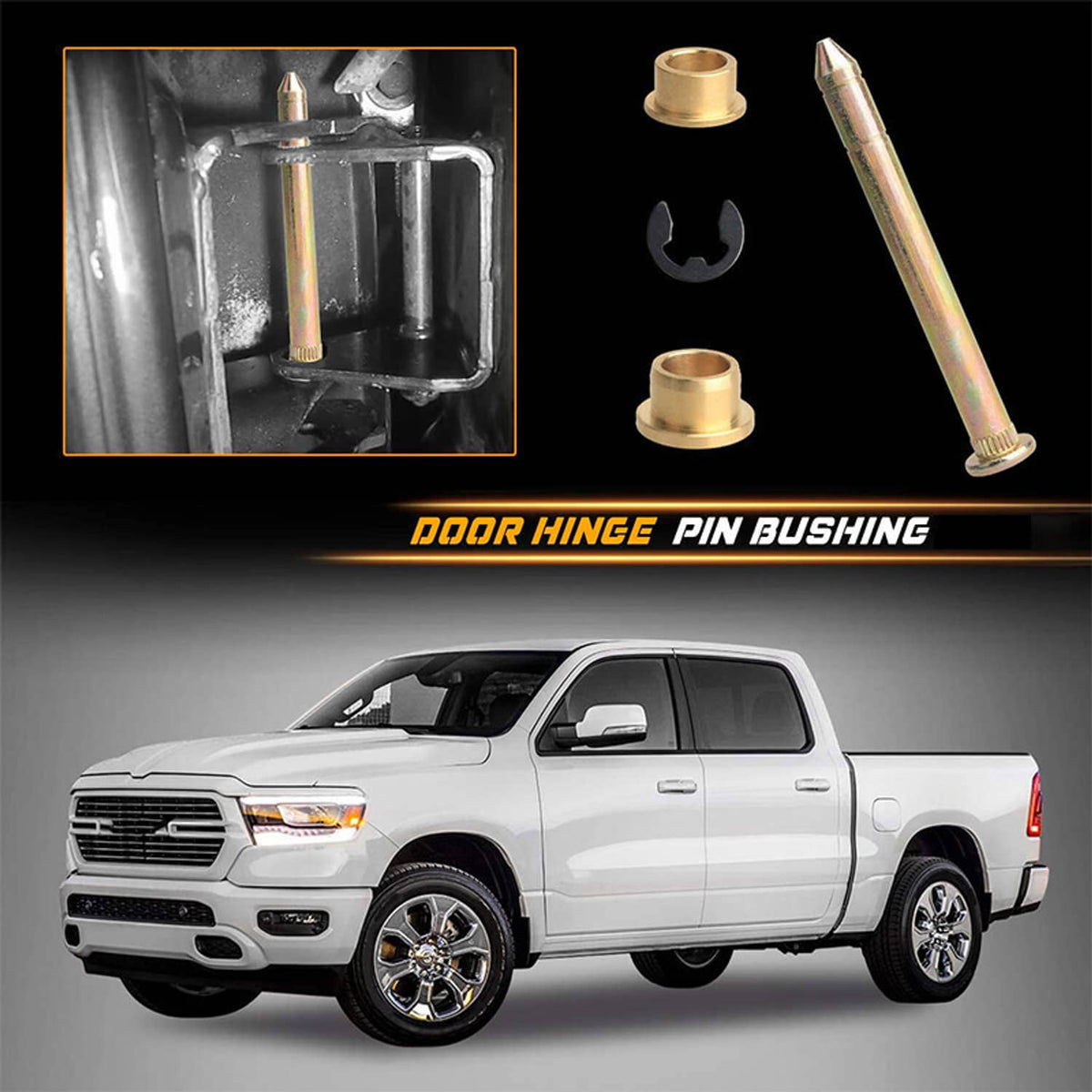 Bethesda Industrial Door Hinge Pins Pin Bushing Kit For Ford Bronco F150 F250 F350 2-Door F Series
