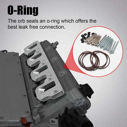 Bethesda Industrial For LS Cathedral Port Cylinder Head to Rectangle Port Intake Manifold Adapters