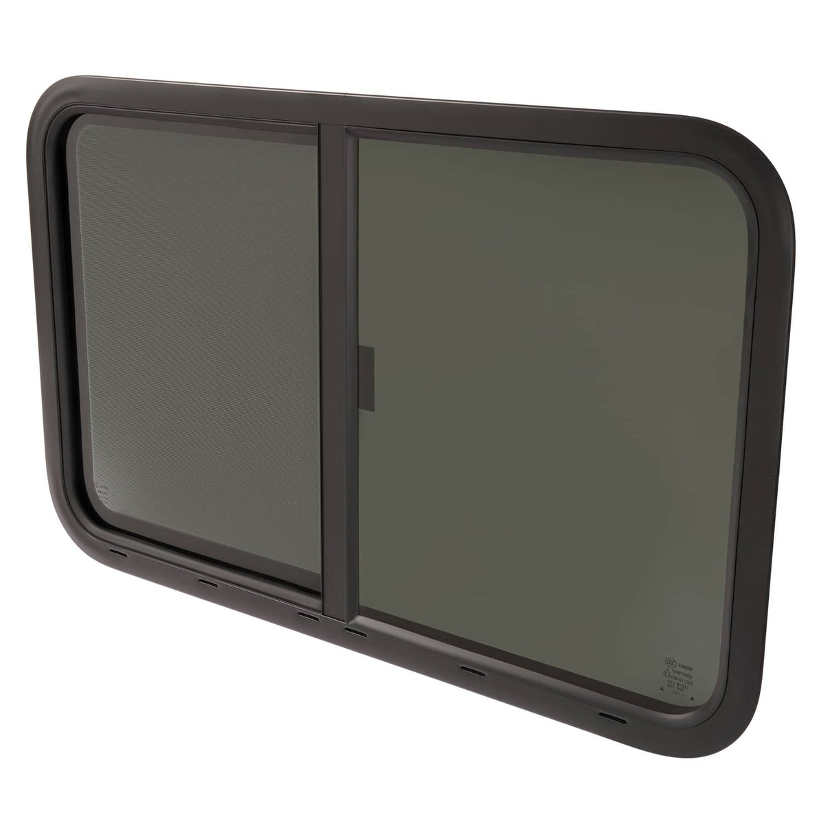 Bethesda Industrial 35"W x 22"H RV Window Horizontal Slider W/ Screen Trim Ring For RV Cargo Trailer