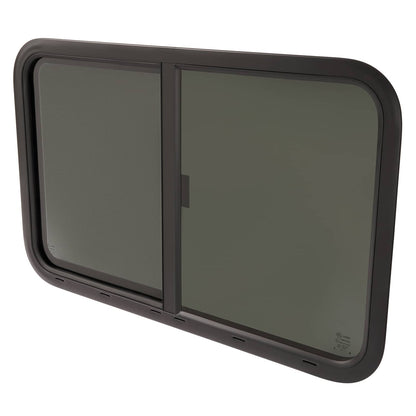 Bethesda Industrial 35"W x 22"H RV Window Horizontal Slider W/ Screen Trim Ring For RV Cargo Trailer