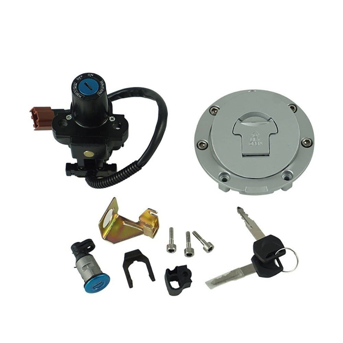 Bethesda Industrial Ignition Switch Fuel Gas Cap Seat Lock Key Set For Honda  CBR600RR CBR1000RR