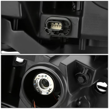 Bethesda Industrial 2Pcs Black Housing Amber Corner Projector Headlight For 2013-2019 Ford Taurus