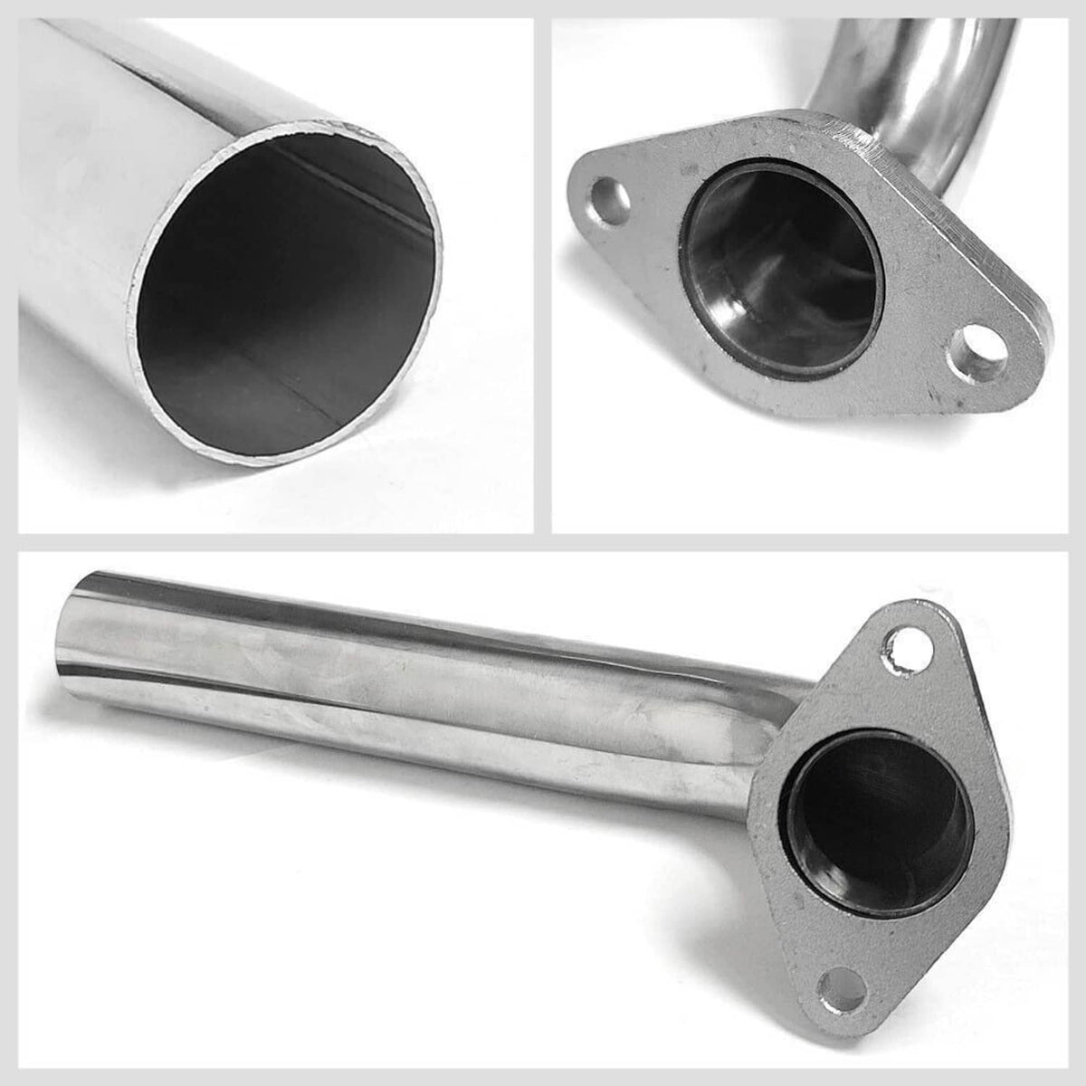 Bethesda Industrial Wastegate SS Dump Tube 2-Bolt For 38MM 35MM Pipe Actuator Turbo Dump Silver