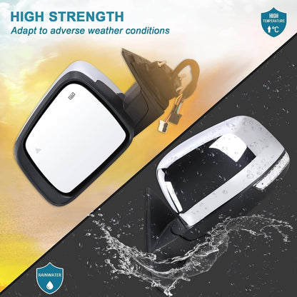 Bethesda Industrial Driver Side Mirror w/Manual Folding Blind Spot For 2011-2022 Jeep Grand Cherokee