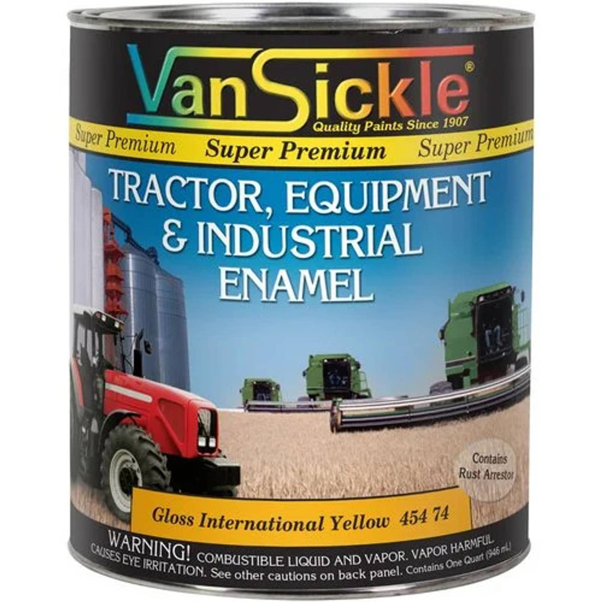 Bethesda Industrial International Yellow Tractor Paint Quart