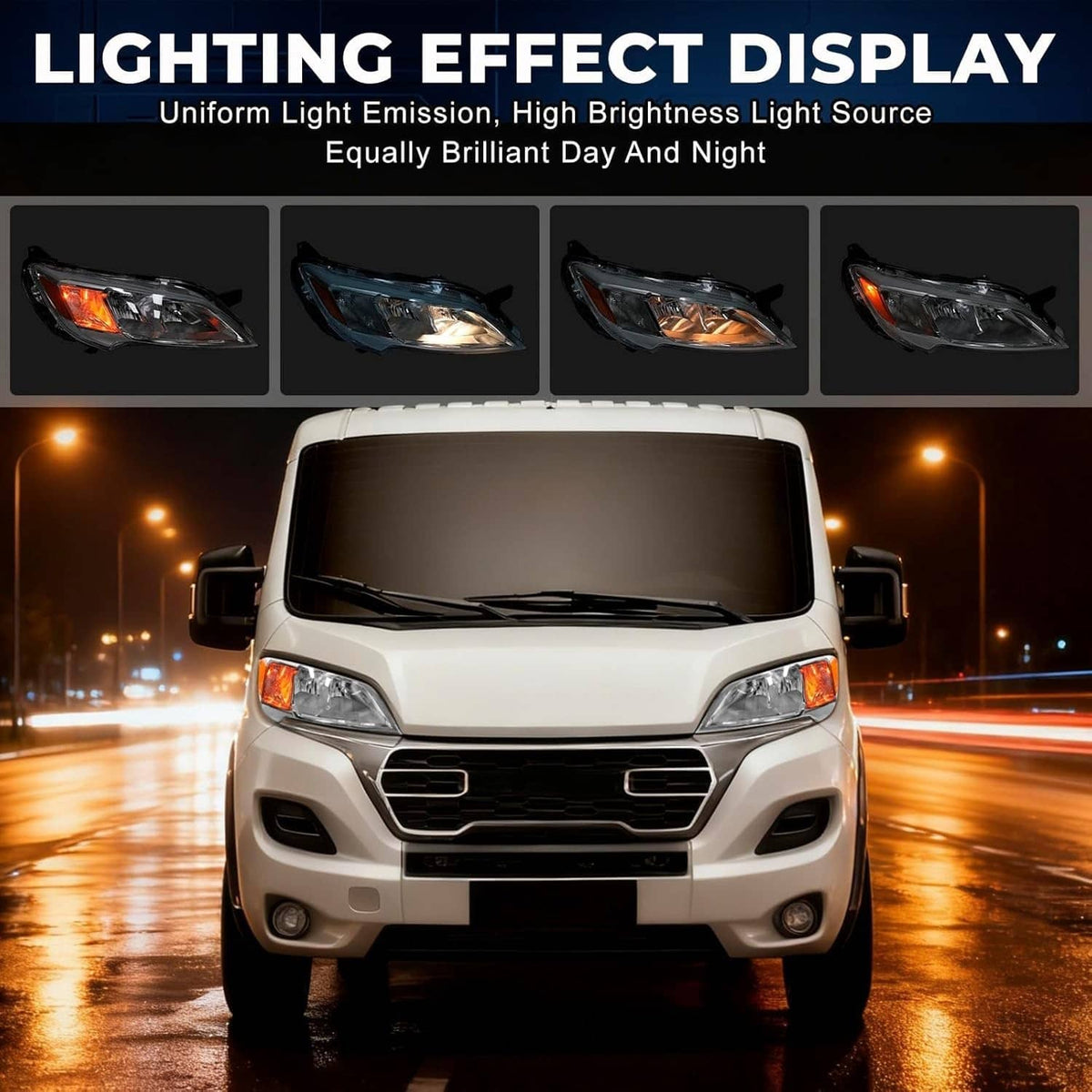 Bethesda Industrial New Right Passenger Side Headlight Halogen For 2023-2026 Dodge Ram Promaster