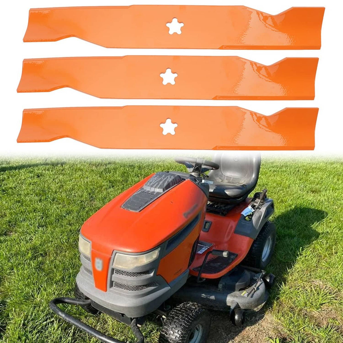 Bethesda Industrial 3x Mower Blades Fits for Husqvarna Poulan 48" 180054 575938201 532180054 24679