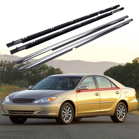 Bethesda Industrial 4x Window Molding Trim Weather Strip Seal Strip for 2002-2006 Toyota Camry Blcak