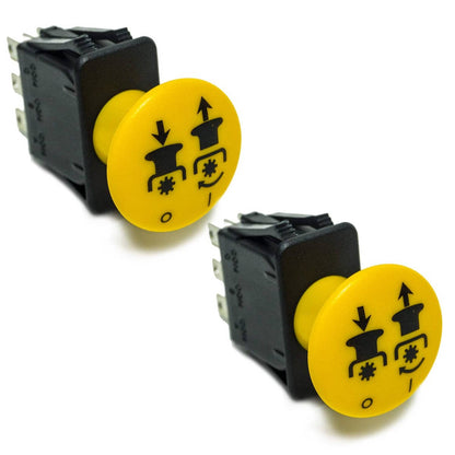 Bethesda Industrial 2PK Yellow PTO Switch for Exmark Toro 103-5221 633673 1-633673 AM131966