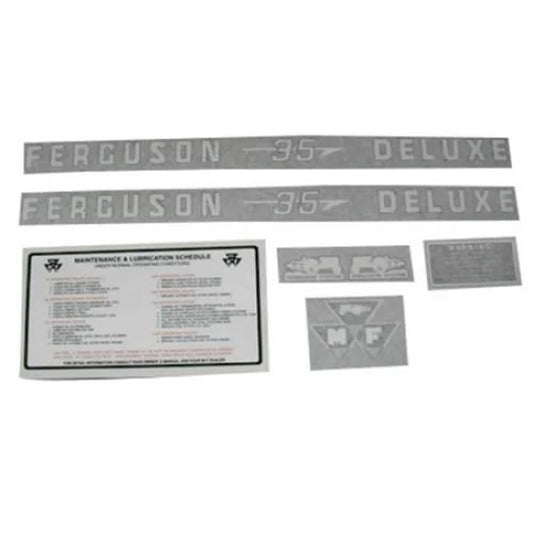 Bethesda Industrial Decal Set TO35 Deluxe Vinyl fits Massey Ferguson TO35