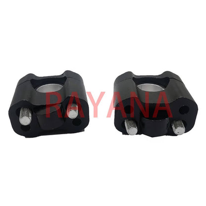 Bethesda Industrial 7/8" to 1 1/8" HandleBar Risers Mount Clamps Adaptor for Dirt Pit Bike(RED)