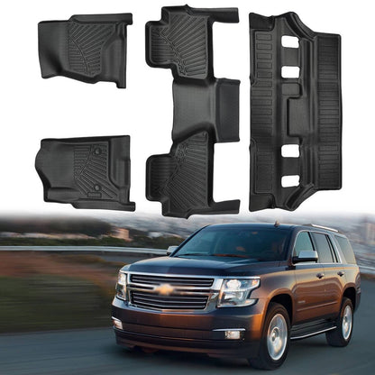 Bethesda Industrial All Weather 4Pcs/Set Floor Mats Liner For 2015-2020 Chevrolet Tahoe / GMC Yukon
