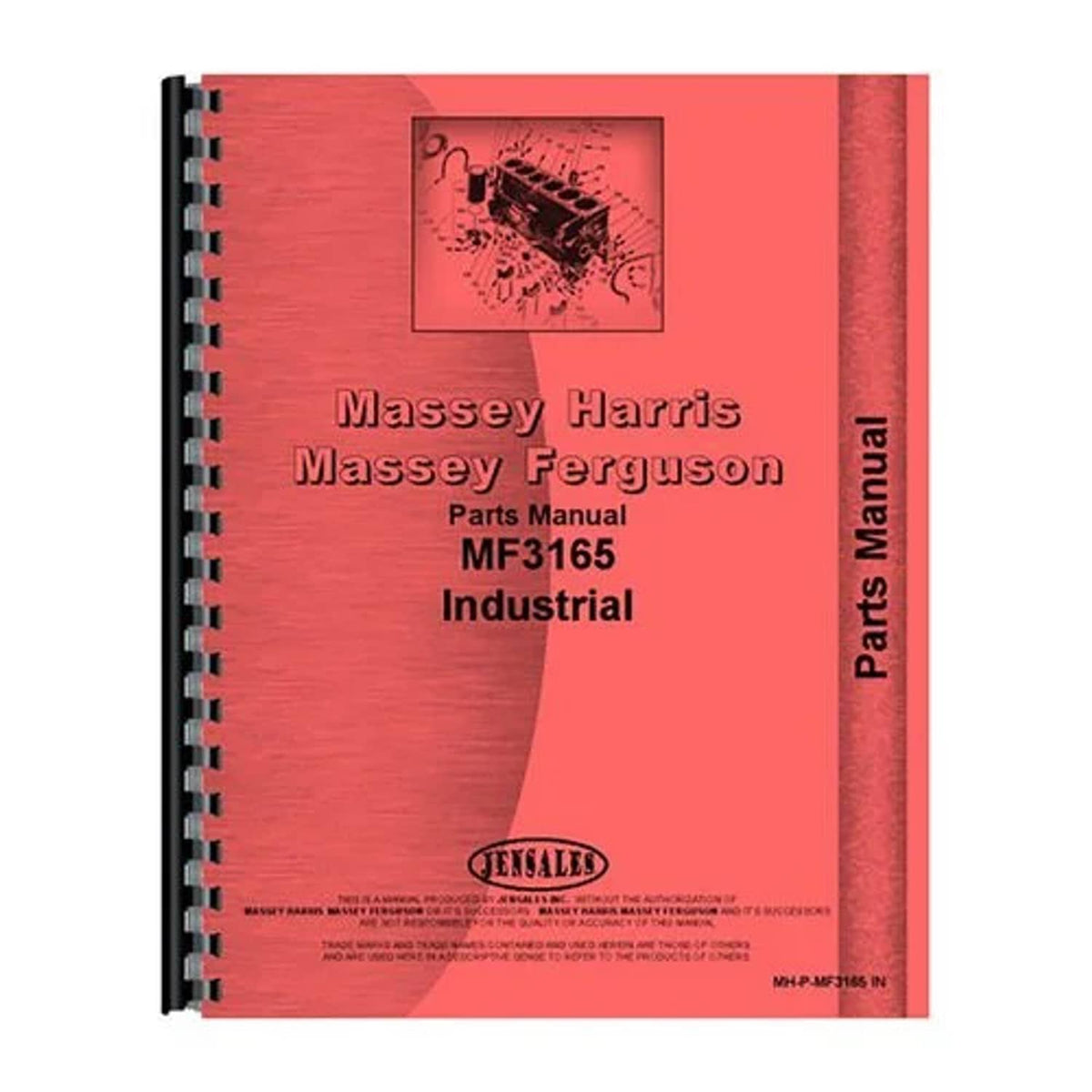 Bethesda Industrial Parts Manual fits Massey Ferguson 3165 3165