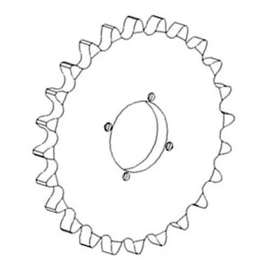 Bethesda Industrial Unloading Auger Idler Sprocket with Bearing fits John Deere 630F 635F AH106606