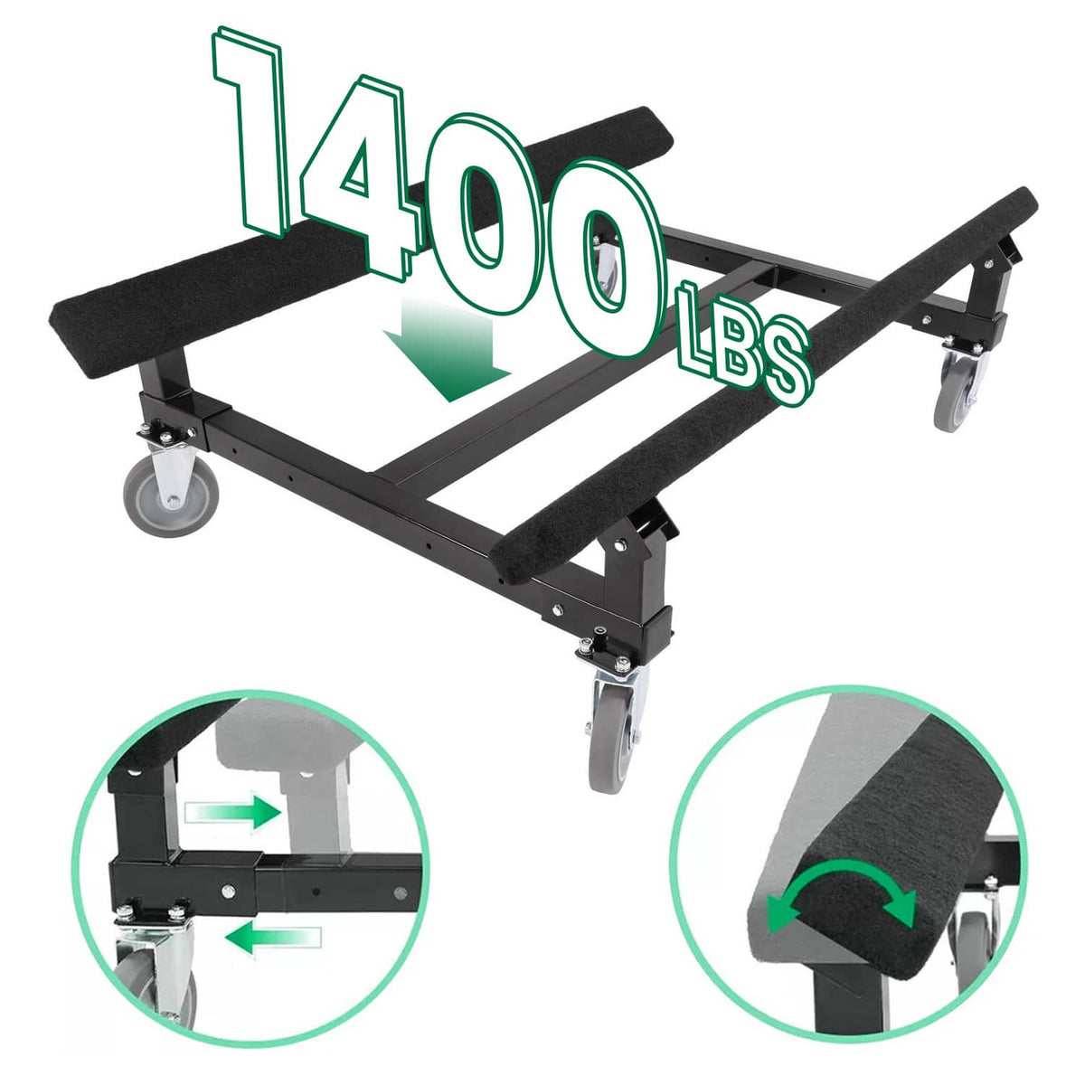 Bethesda Industrial Watercraft Dolly max 1400lbs For Kawasaki Sea-Doo Jet Ski Stand Storage Cart PWC