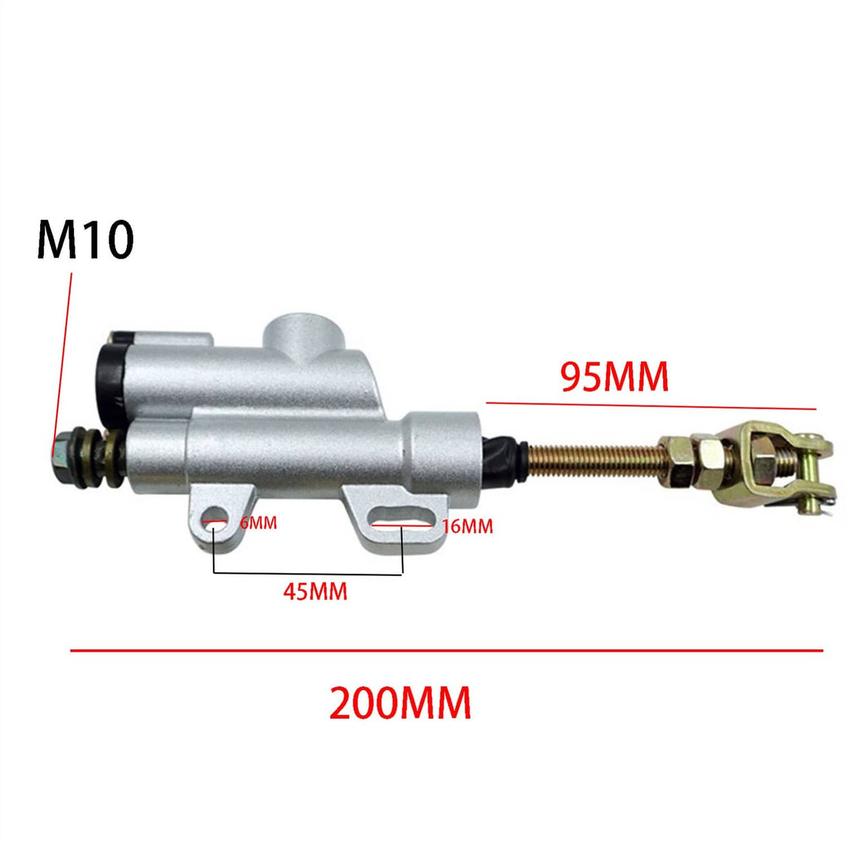 Bethesda Industrial US 10MM Rear Brake Master Cylinder For Dirt Bike ATV Motorcycle