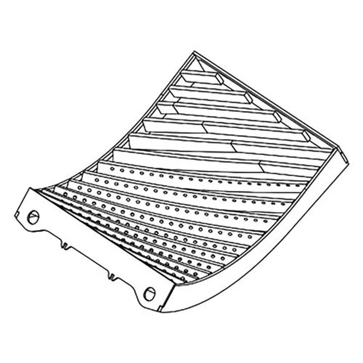 Bethesda Industrial Concave Helical Bar - Right Hand Side fits Case IH 7120 8120 9120 86976414HB