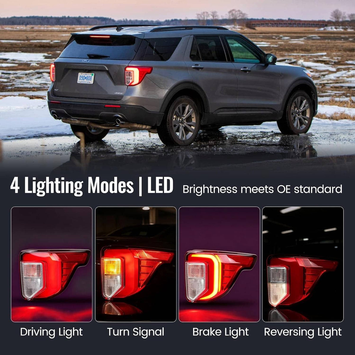 Bethesda Industrial Right Side LED Tail Light For Ford Explorer 2020-2022 Rear Lamp LB5Z13404F