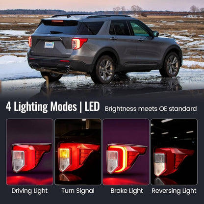 Bethesda Industrial Right Side LED Tail Light For Ford Explorer 2020-2022 Rear Lamp LB5Z13404F