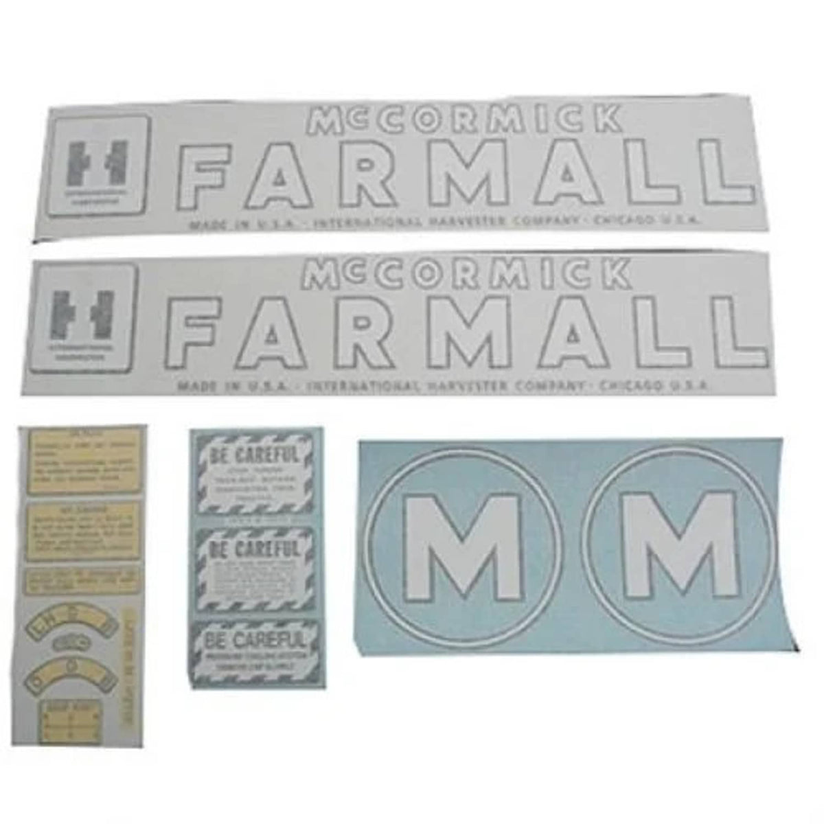 Bethesda Industrial McCormick Farmall Decal Set M Vinyl fits International M
