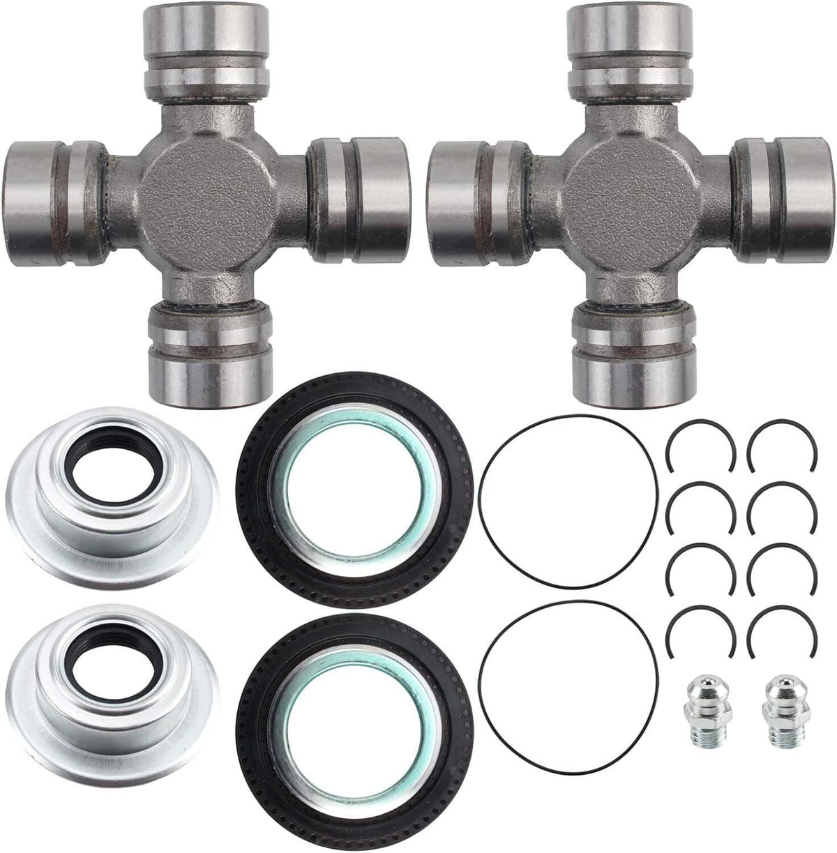 Bethesda Industrial New Front Axle Seal & Greaseable U Joint Kit for 05-14 Ford F250 F350 Super Duty