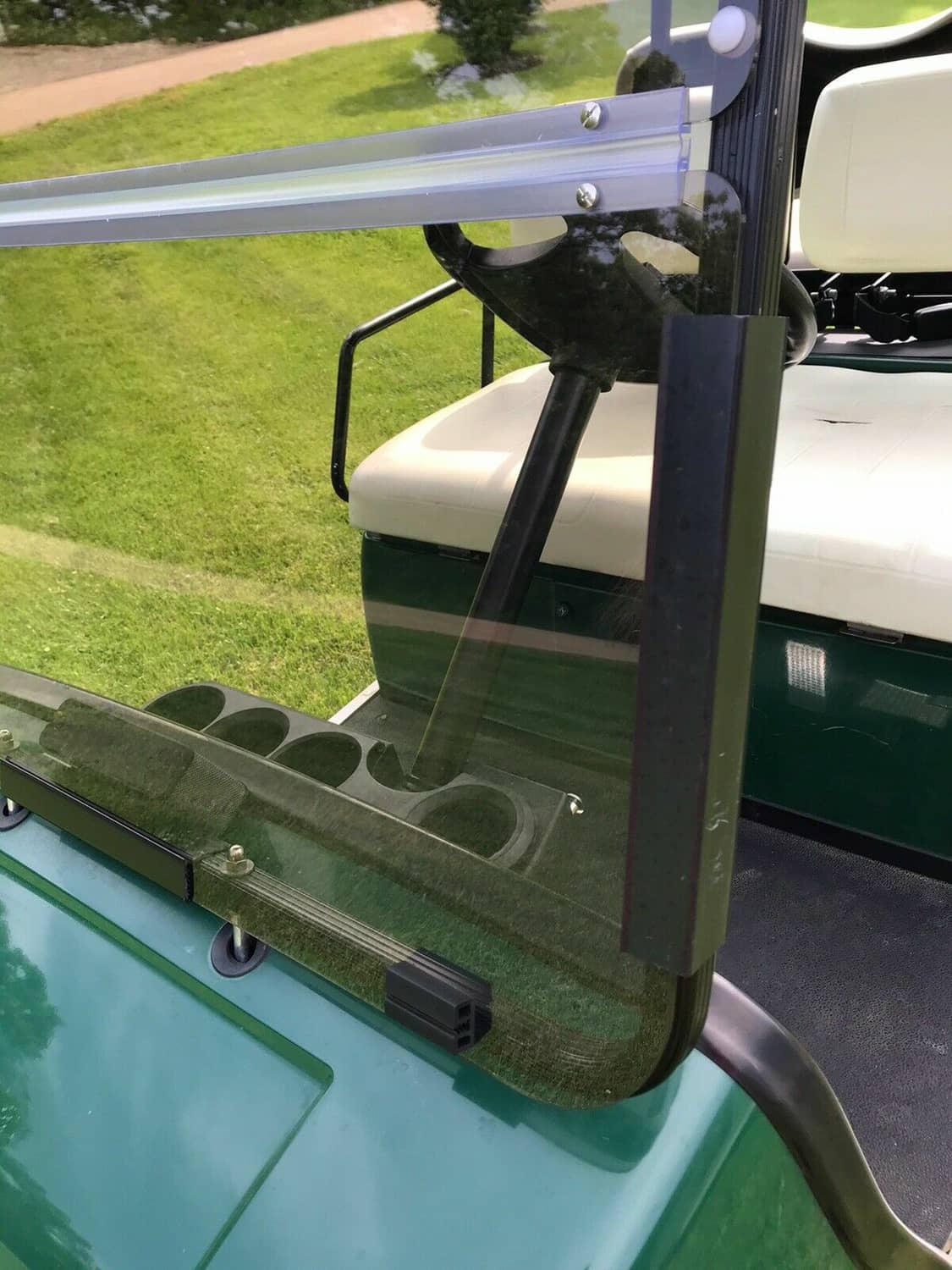 Bethesda Industrial For Yamaha G22 2003-2006 Tinted Folding Windshield Golf Cart Windscreen