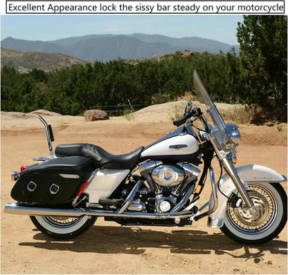 Bethesda Industrial New 22'' Chrome Backrest Sissy Bar For Harley Road King Electra Glide 1997-2008