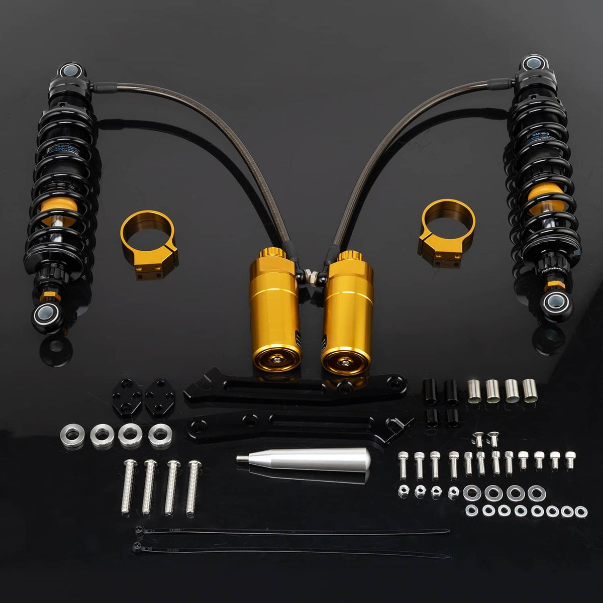 Bethesda Industrial Remote Reservoir Rear Suspensions Shock For Harley Electra Glide FLHT 2019-2022