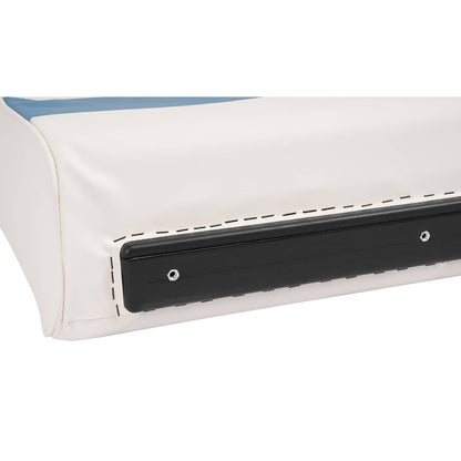 Bethesda Industrial #8WD95-1B-204 28" Pontoon Bench Seat Cushion Set Navy/White/Blue