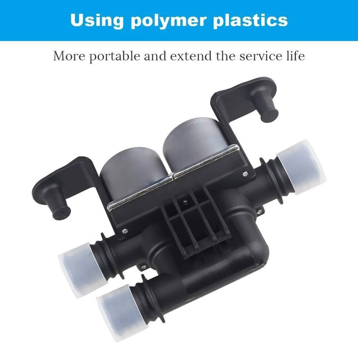 Bethesda Industrial Black Heater Control Water Valve 64116910544 For 2003-2017 BMW E53 E70 E71 X5 X6