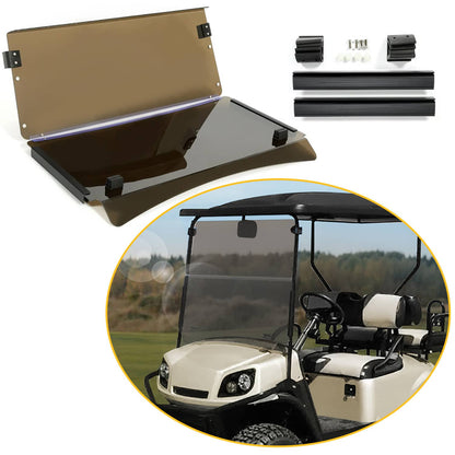 Bethesda Industrial Front Folding Tinted Windshield Windscreen For EZGO Express S4 L4 Golf Cart
