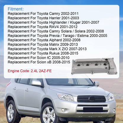 Bethesda Industrial 11201-28014 Engine Valve Cover For Toyota Camry Harrier RAV4 2.4L 2AZ 2AZFE E1