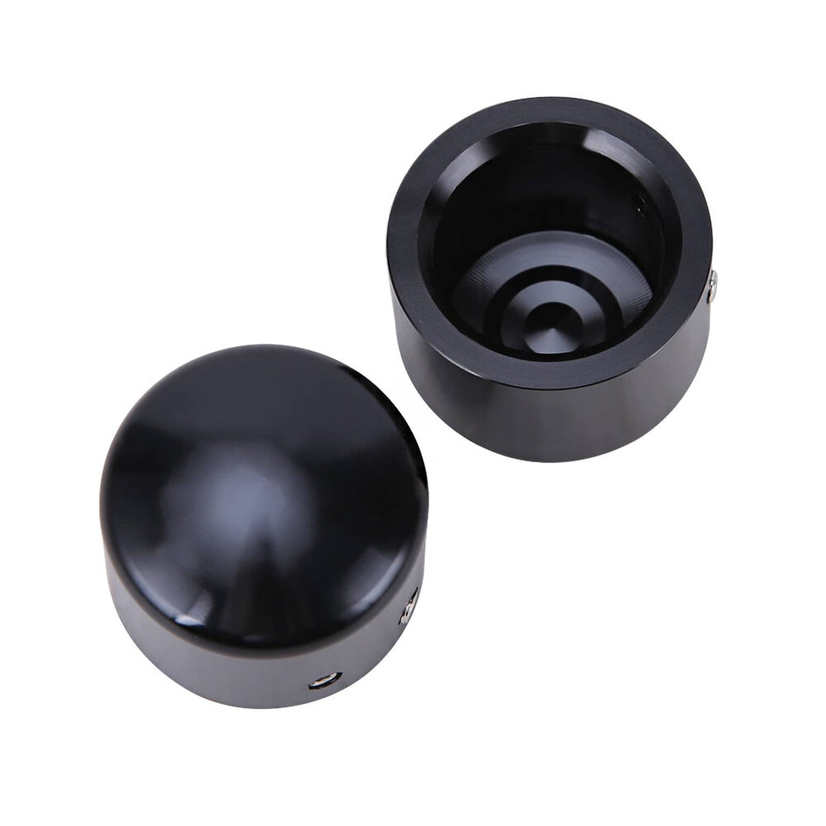 Bethesda Industrial Black Front Axle Cap Nut Covers Fit for Harley Touring Street Road Glide King US