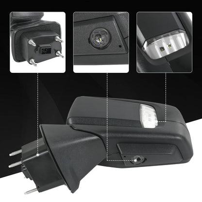 Bethesda Industrial Left Driver Side Mirror Power Heated+Puddle+BSD For 2019-2024 Silverado 1500