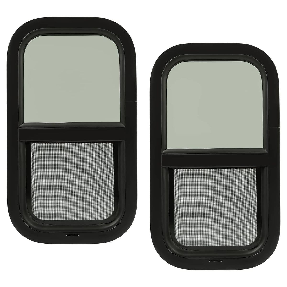 Bethesda Industrial 2 Pack 12"L x 22"W Wall Vertical Sliding RV Window Cargo Trailer W/Trim Kit