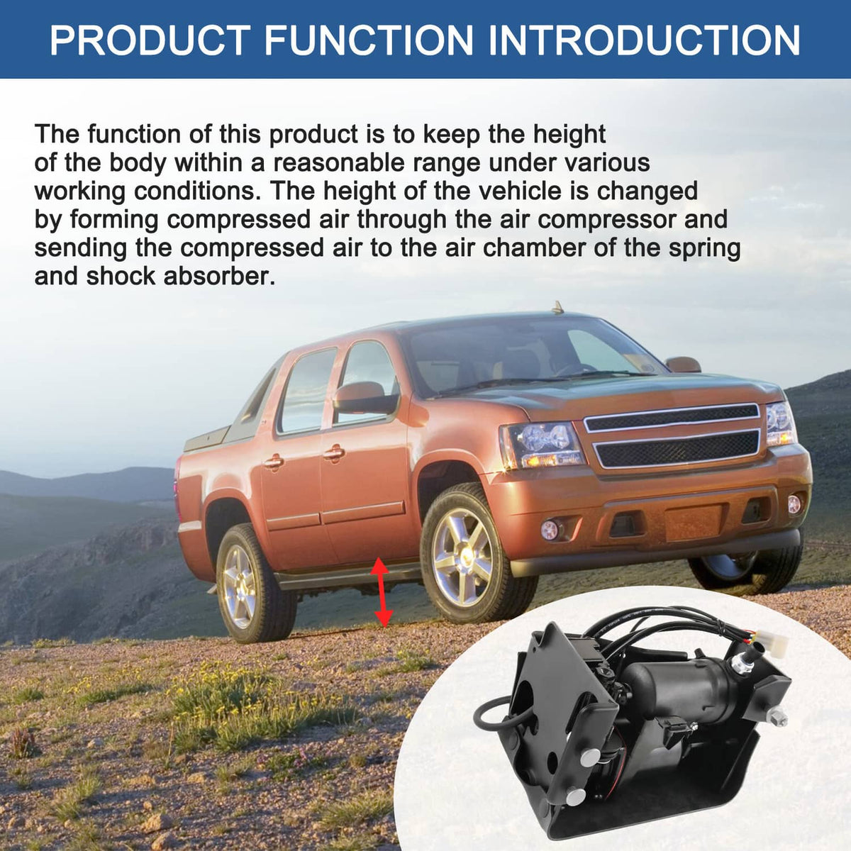 Bethesda Industrial Air Shocks Struts & Compressor Fit Cadillac Escalade Suburban Yukon Front & Rear
