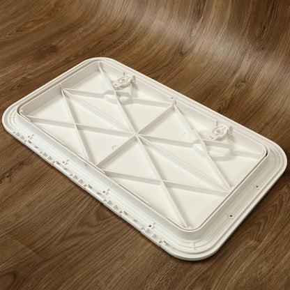 Bethesda Industrial 2X MARINE BOAT Deck Access HATCH & LID 24" X 14" RV Storage ( White, ABS )