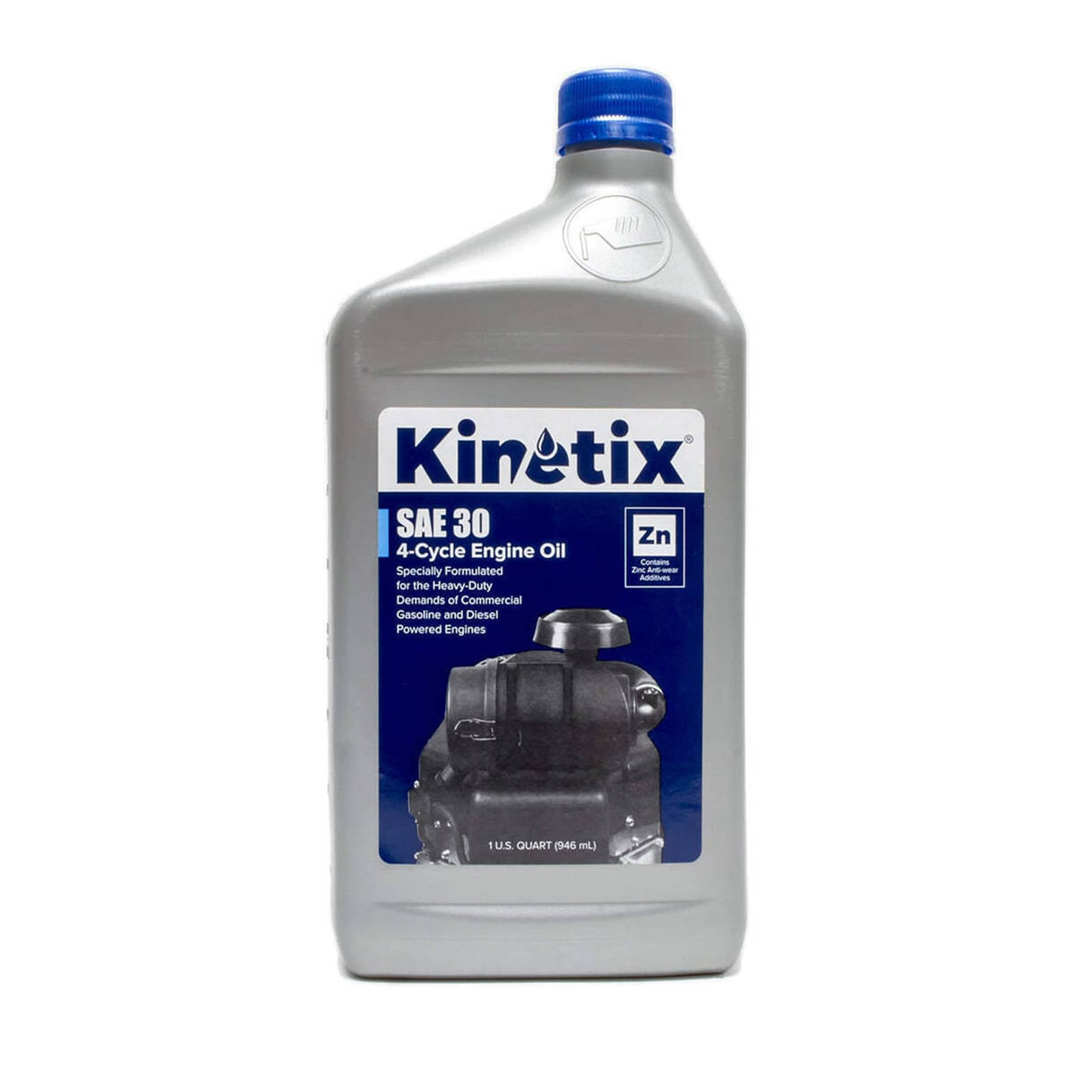 Bethesda Industrial 2PK Quart Kinetix High Performance Small Engine SAE 30Oil 80003 4-Cycle Engine