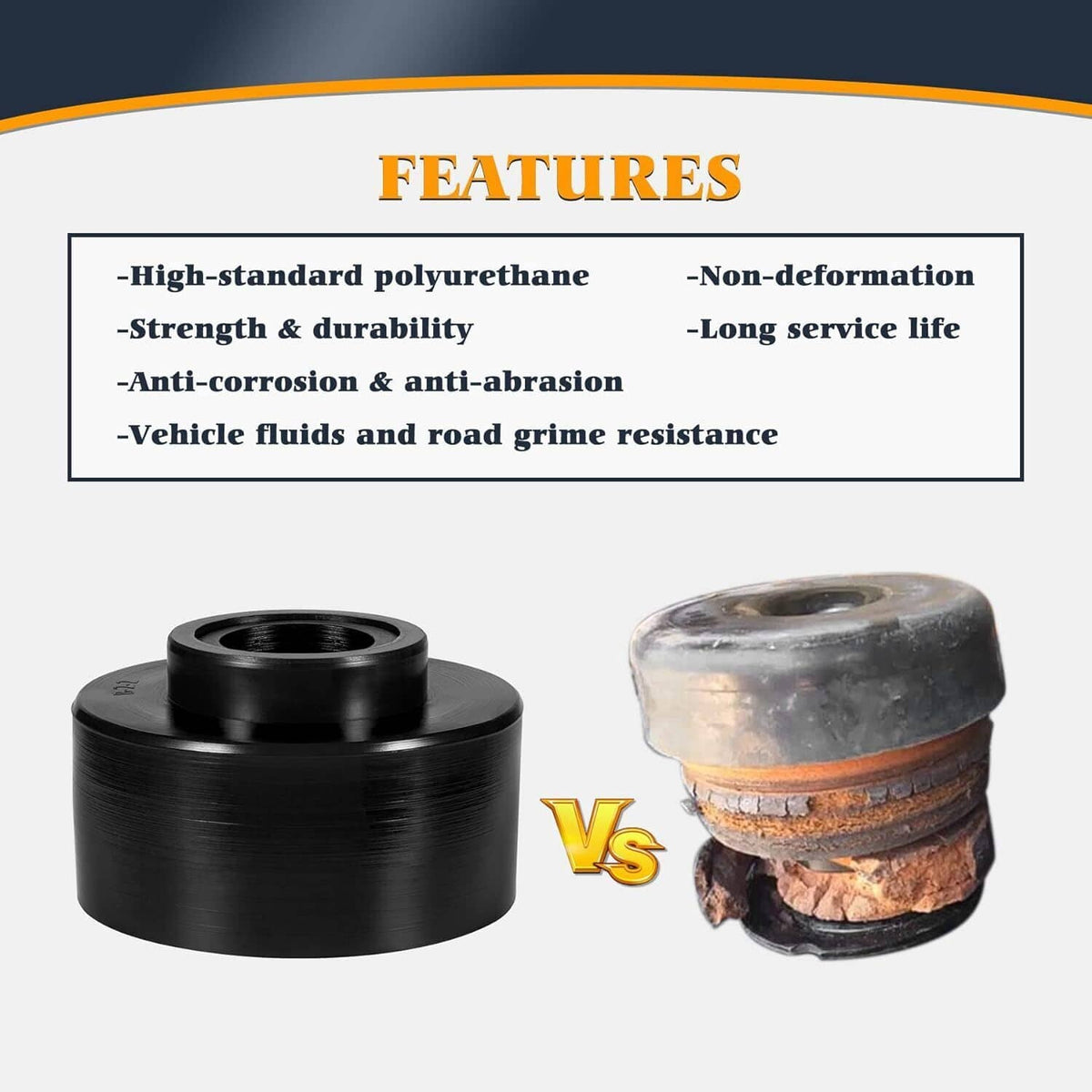 Bethesda Industrial 4.4123R Set Body Cab Mount Bushing Kit For 1980-1998 Ford F150 F250 F350 2WD 4WD