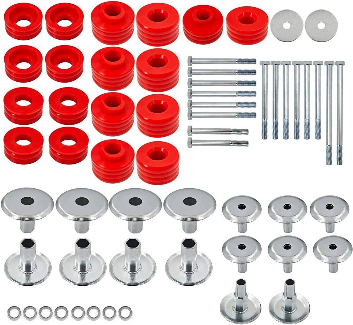 Bethesda Industrial Body Cab Mount Bushings Kit for 1999-2007 Ford F250 F350 Super Duty KF04058BK