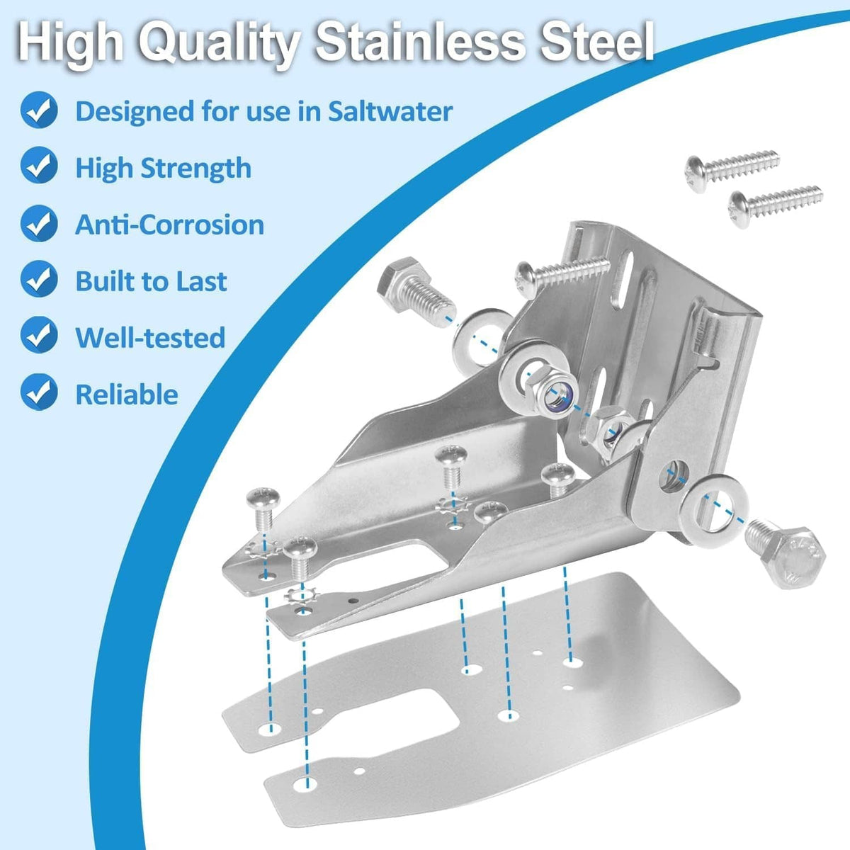 Bethesda Industrial 010-12784-02 Transom Mount Bracket, For Panoptix LVS32 Heavy Duty Transom Mount