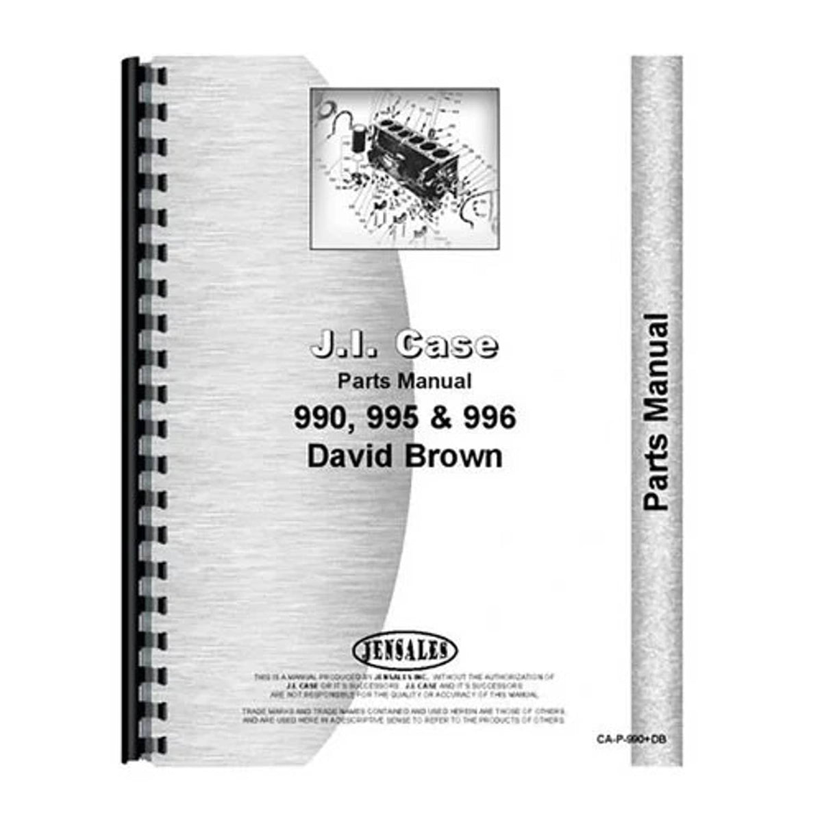 Bethesda Industrial Parts Manual fits Case 990 995 fits David Brown 990 995 996