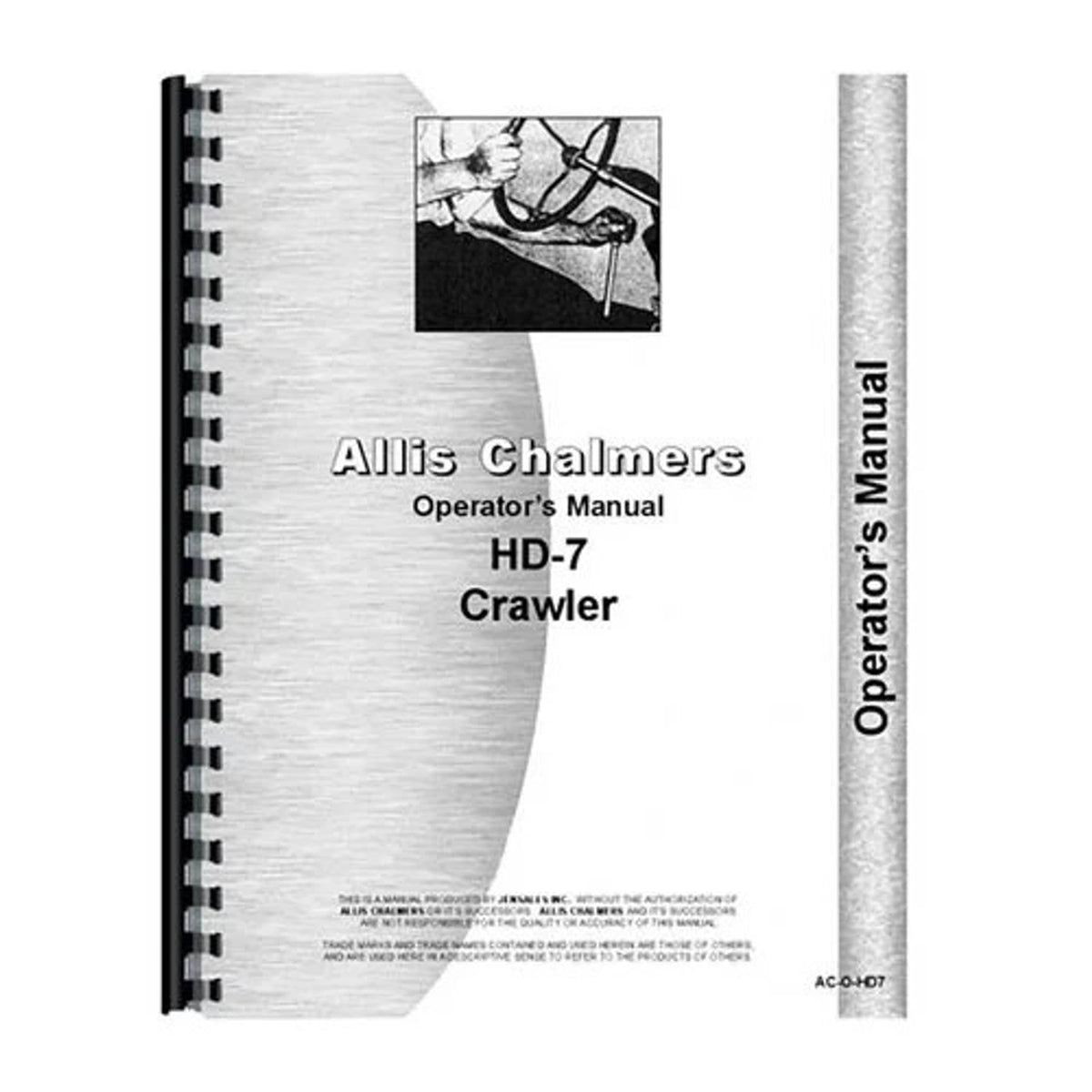Bethesda Industrial Operator's Manual fits Allis Chalmers HD7