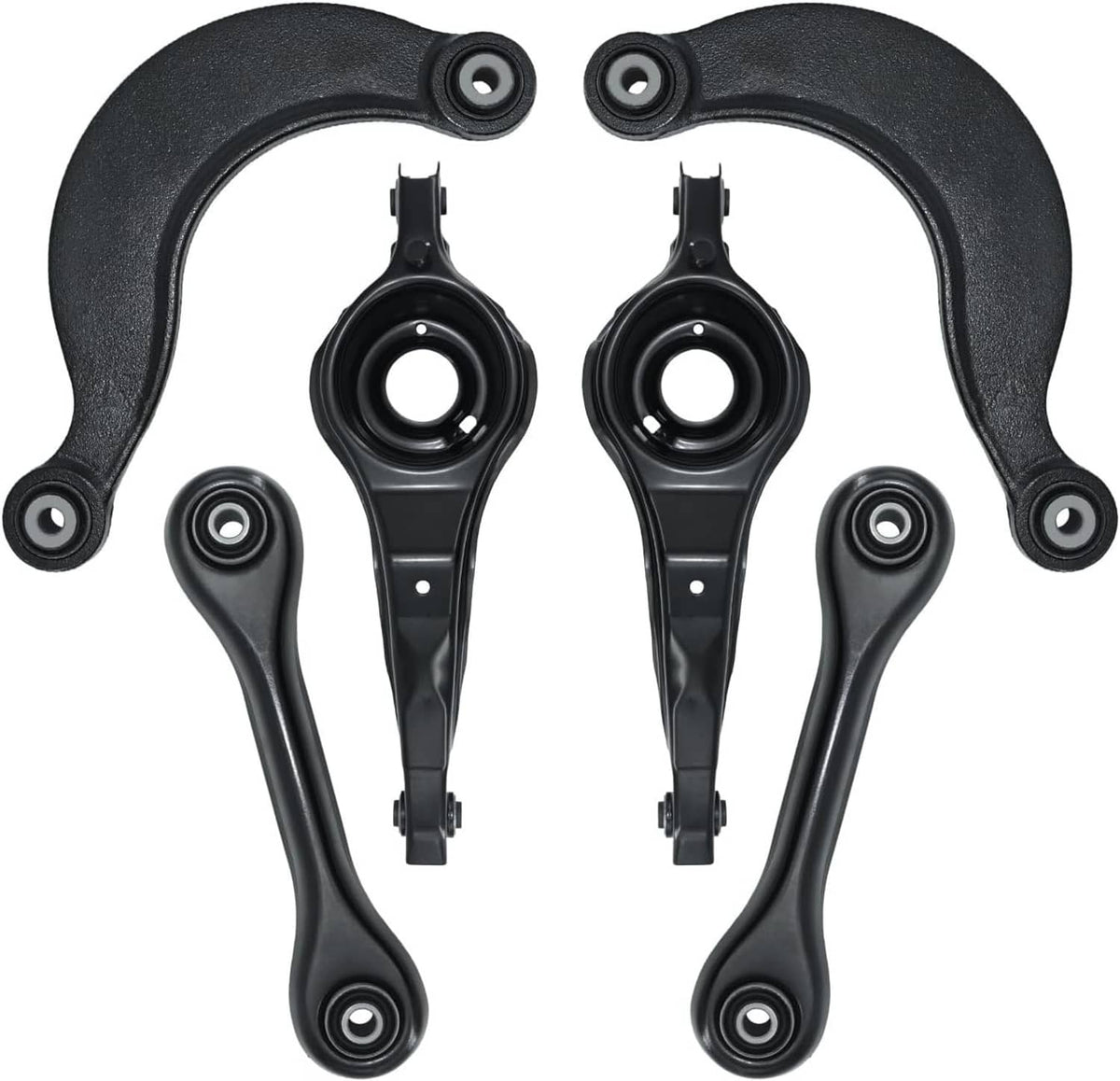Bethesda Industrial 6Pcs New For 2007-2013 Mazda 3 Rear Upper Lower Suspension Control Arms Kit