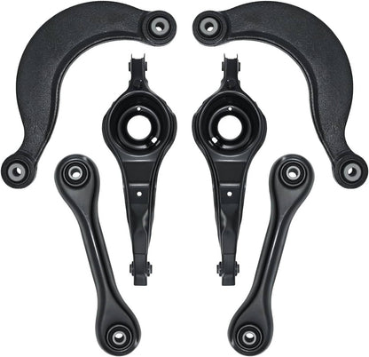 Bethesda Industrial 6Pcs New For 2007-2013 Mazda 3 Rear Upper Lower Suspension Control Arms Kit