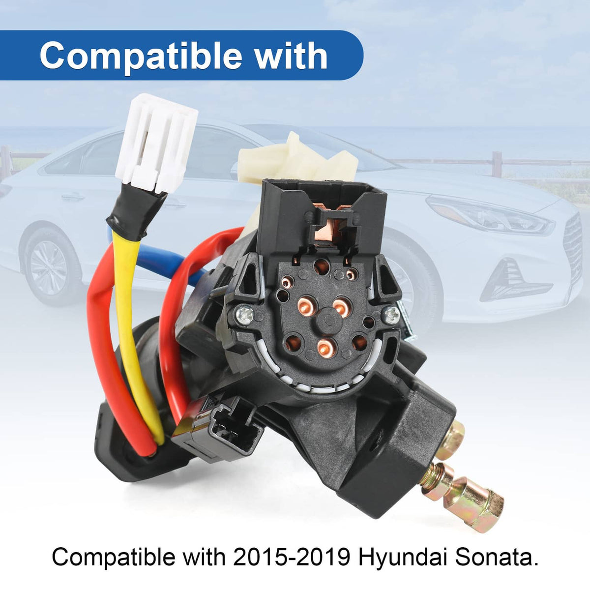 Bethesda Industrial Ignition Lock Cylinder Assembly & Keys 81905-C2510 For 2015-2019 Hyundai Sonata