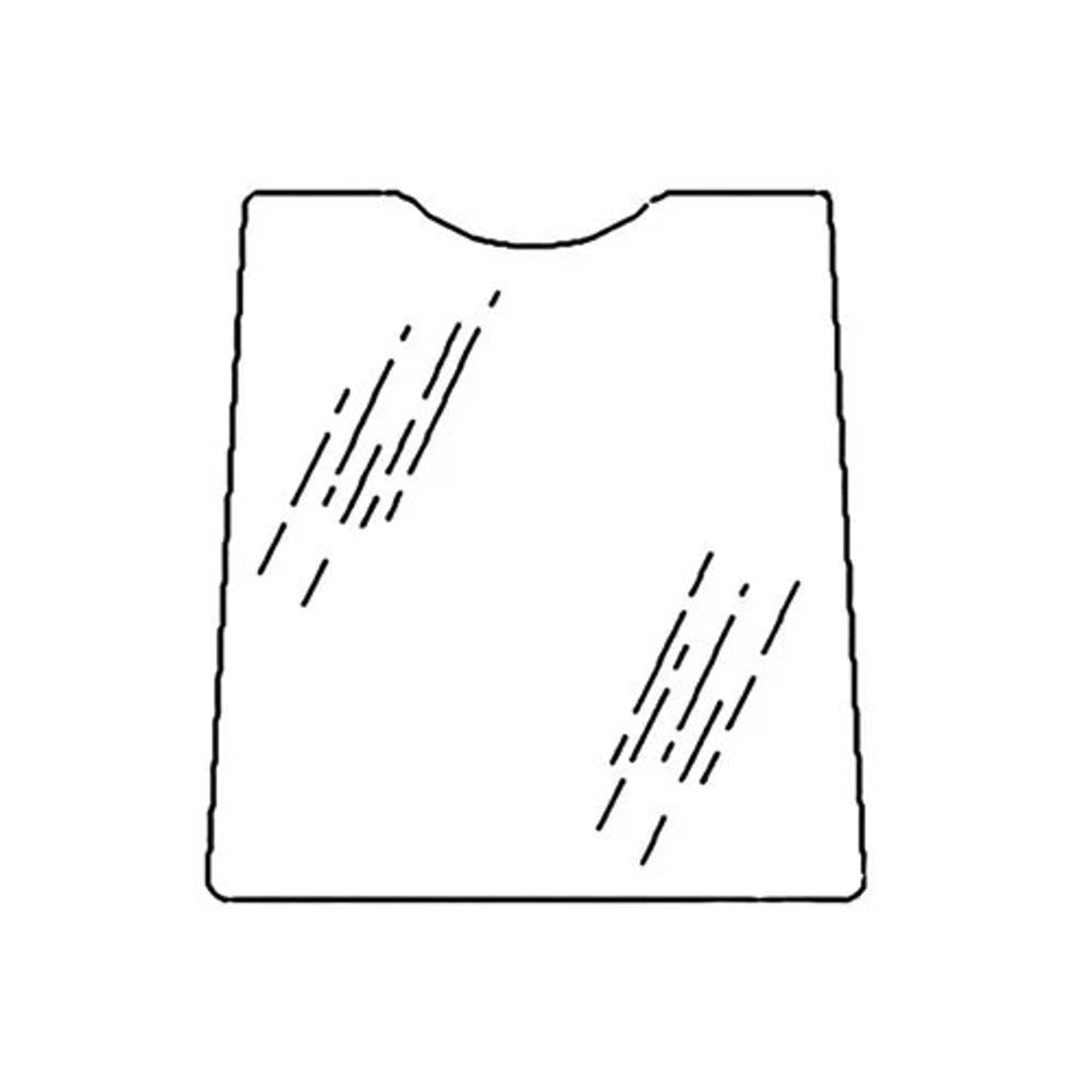 Bethesda Industrial Cab Glass - Door Upper Left Hand fits John Deere 300D 310 310D 410 510 T133335