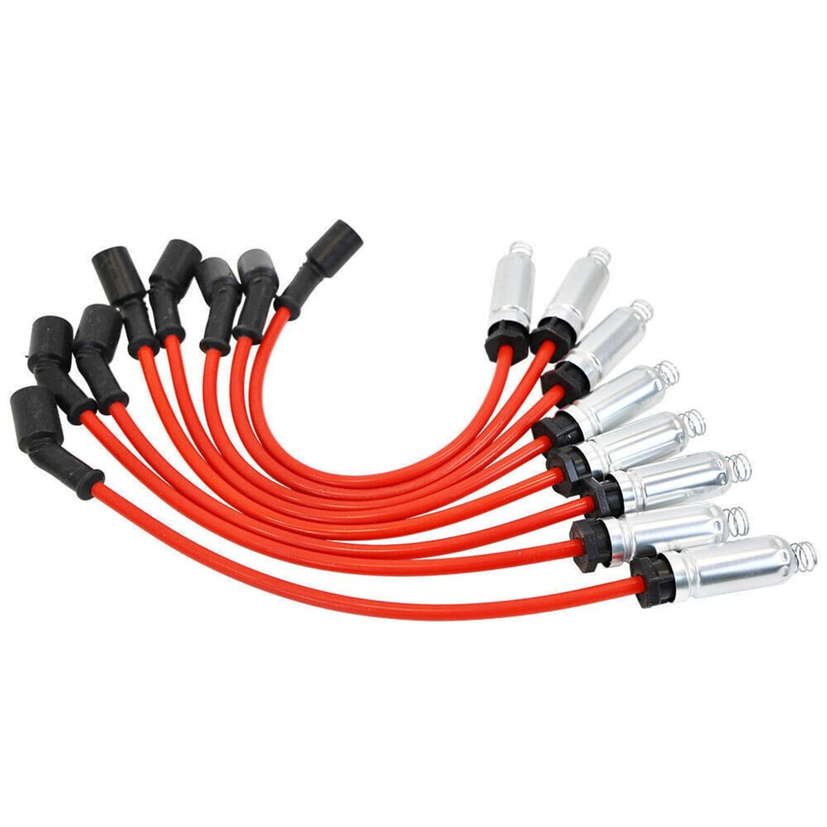 Bethesda Industrial For GMC Chevy Silverado 1500 5.3L 6.2L 8Pack Round Ignition Coil Spark Plug Wire