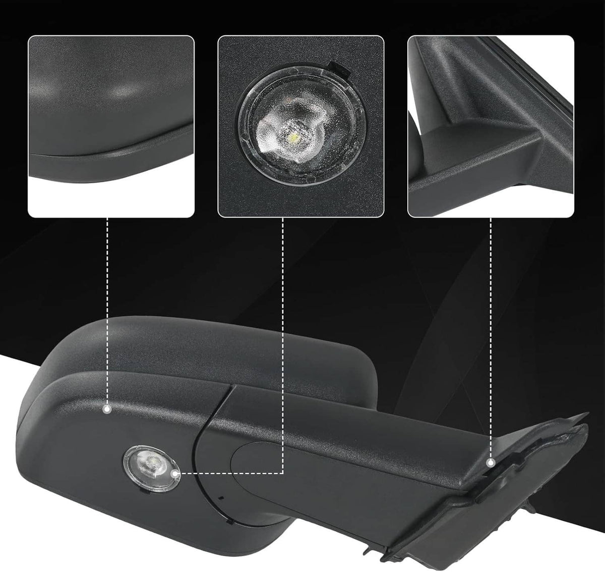 Bethesda Industrial Passenger Side Mirror For 2020-2023 Ford Explorer Manual Folding Power Heated
