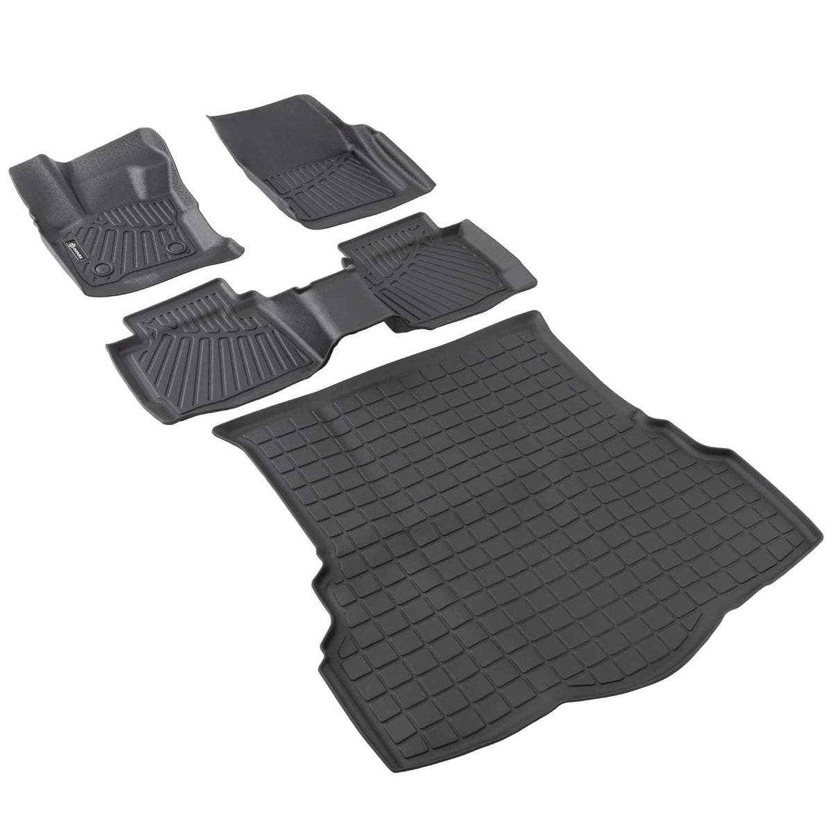 Bethesda Industrial All Weather Floor Mats & Cargo Liner Black For Ford Fusion Non Hybrid 2017-2020